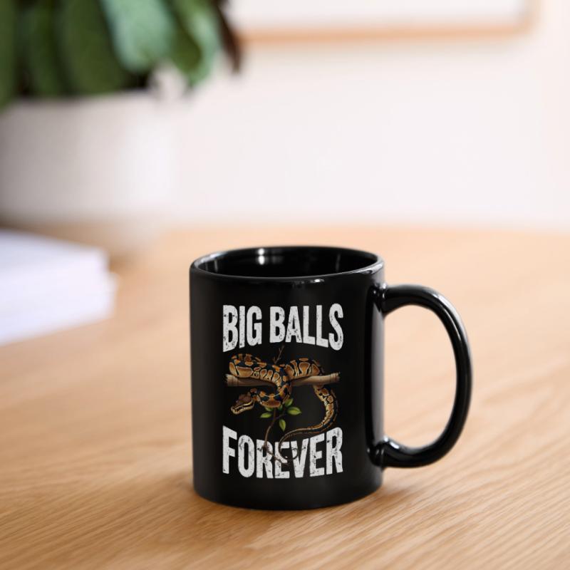 Königspython Schlangen Liebhaber Terrarium Python Tasse einfarbig