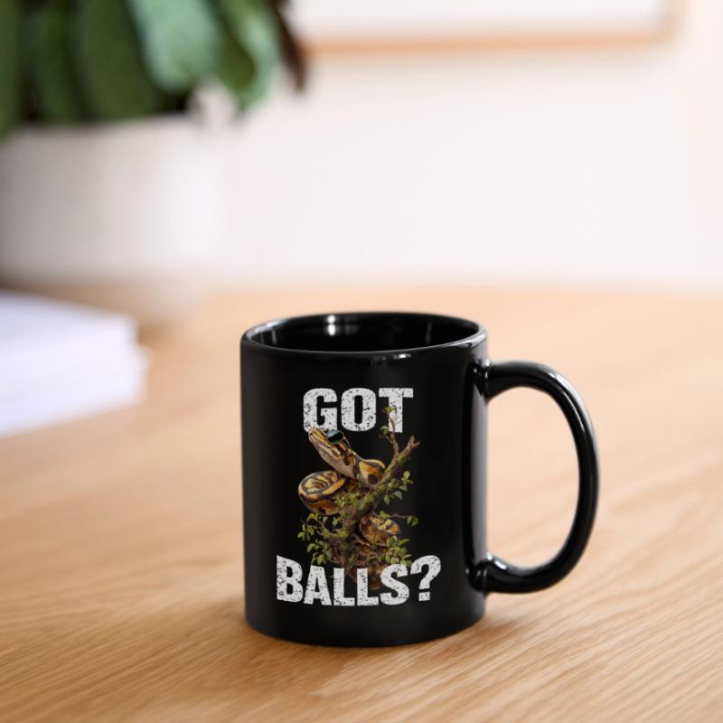 Königspython Schlangen Liebhaber Terrarium Python Tasse einfarbig