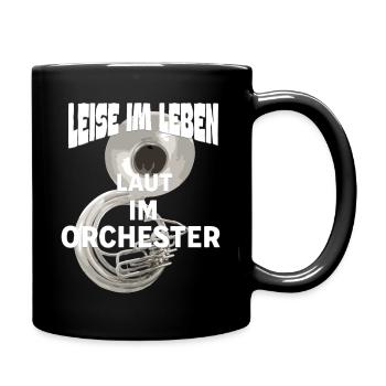 Sousaphon Quiet in life Loud in the orchestra - Full Colour Mug - black - Right