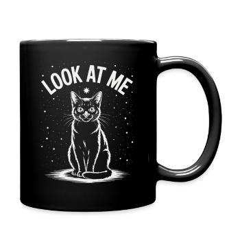 Look At Me - Cat Starry Sky - Full Colour Mug - black - Right
