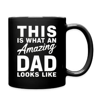 Voilà à quoi ressemble un papa incroyable pour la fête des pères - Mug uni - noir - Droite