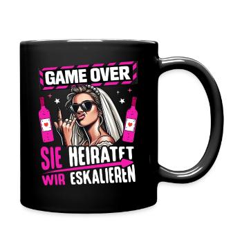 Enterrement de vie de garçon T-shirt des femmes Enterrement de vie de jeune fille - Mug uni - noir - Droite