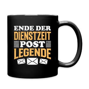 Postman END OF SERVICE POSTAL LEGEND - Full Colour Mug - black - Right