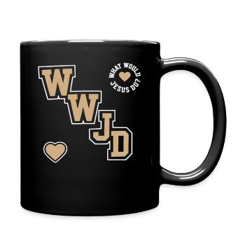 Jesus Christlicher Religiöser Anbeter Glaube - Tasse einfarbig - Schwarz - Rechts