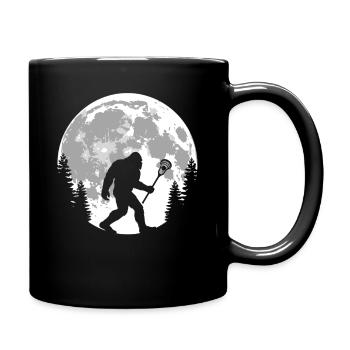 Bigfoot Lacrosse Mond - Tasse einfarbig - Schwarz - Rechts