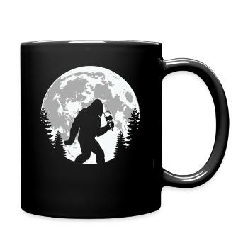 Bigfoot Eiscreme Mond - Tasse einfarbig - Schwarz - Rechts