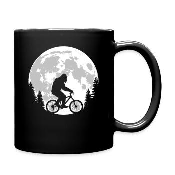 Bigfoot Cycling Moon Bicycle - Full Colour Mug - black - Right