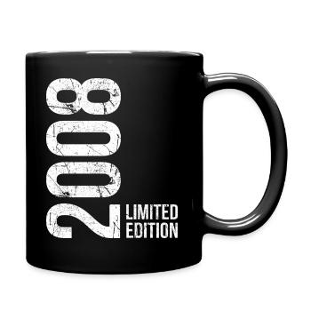 Vintage 2008 Boy Girl 18th Birthday - Full Colour Mug - black - Right