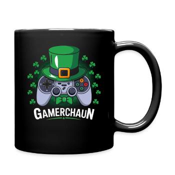 Motif de manette Leprechaun GameChaun - Mug uni - noir - Droite