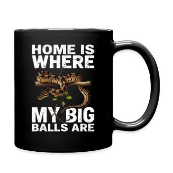 King Python Snakes Lover Terrarium Python - Full Colour Mug - black - Right