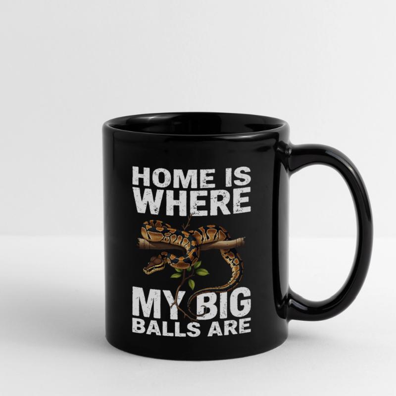 Königspython Schlangen Liebhaber Terrarium Python Tasse einfarbig