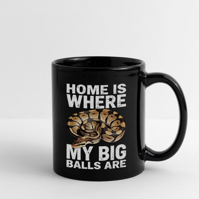 Königspython Schlangen Liebhaber Terrarium Python Tasse einfarbig