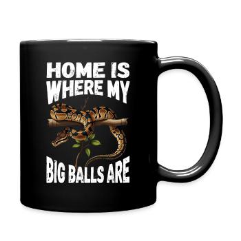 King Python Snakes Lover Terrarium Python - Full Colour Mug - black - Right