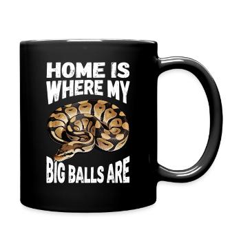 King Python Snakes Lover Terrarium Python - Full Colour Mug - black - Right