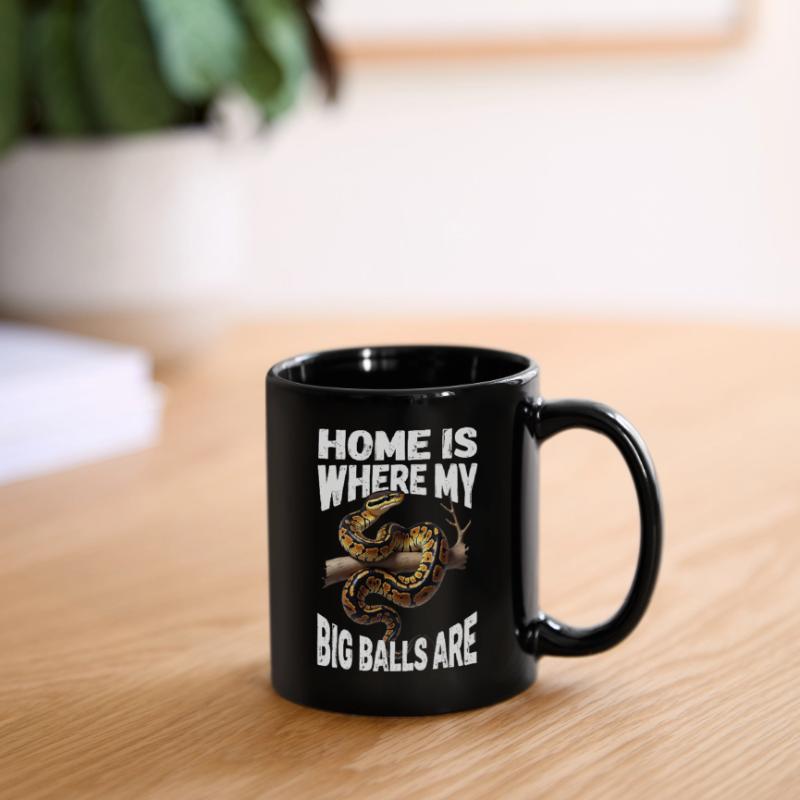 Königspython Schlangen Liebhaber Terrarium Python Tasse einfarbig