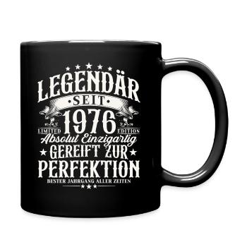 Legendary Since 1976 Vintage Birthday Gift - Full Colour Mug - black - Right