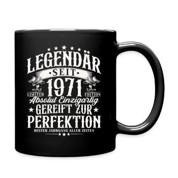 Cadeau d’anniversaire légendaire depuis 1971 - Mug uni - noir - Droite