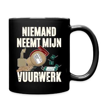 Parti Vuurwerk - Mug uni - noir - Droite