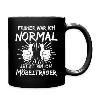 Supports à meubles - Mug uni - noir - Droite