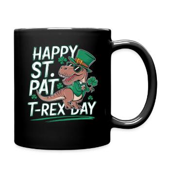 T-Rex pour la Saint-Patrick - Mug uni - noir - Droite