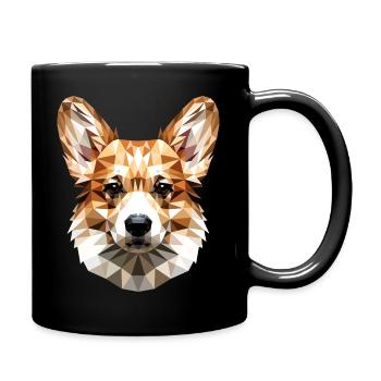 Corgi corgi gallois Cardigan Chien mignon corgi gallois - Mug uni - noir - Droite