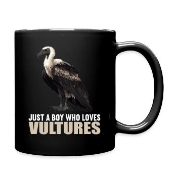 Vautour - Mug uni - noir - Droite