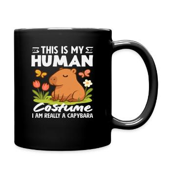 Human Costume I'm a Capybara - Full Colour Mug - black - Right