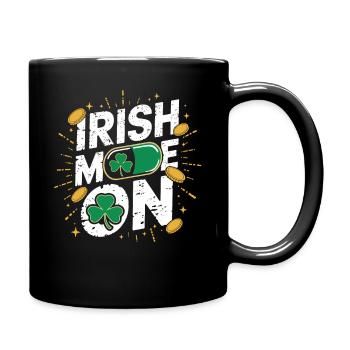 Irish Mom Shamrock Gold Fiesta - Tasse einfarbig - Schwarz - Rechts