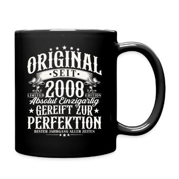 Cadeau vintage 18 anniversaires vintage 2008 - Mug uni - noir - Droite
