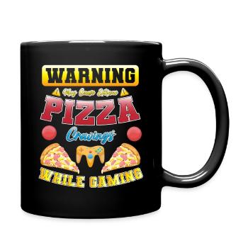 Pizza Gaming - Mug uni - noir - Droite
