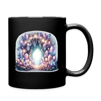 Crystal Cave Portal - Full Colour Mug - black - Right