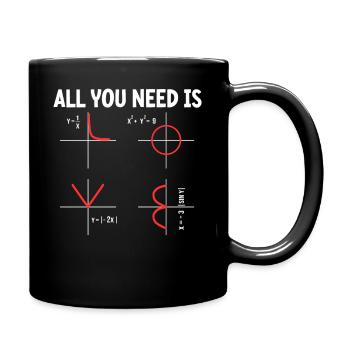 Quelle partie de la question de ne pas faire de bêtises en maths ? - Mug uni - noir - Droite