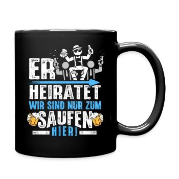 Bachelor Party T-Shirt Men Bachelor Party Rumbling - Full Colour Mug - black - Right