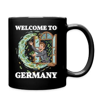 Parti allemand Lustig Steuern - Mug uni - noir - Droite