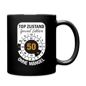 Top Zustand Spezial Edition  50 Jahre 1976 Sept. - Tasse einfarbig - Schwarz - Rechts