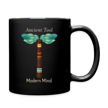 Old tool, modern spirit | Didgeridoo - Full Colour Mug - black - Right