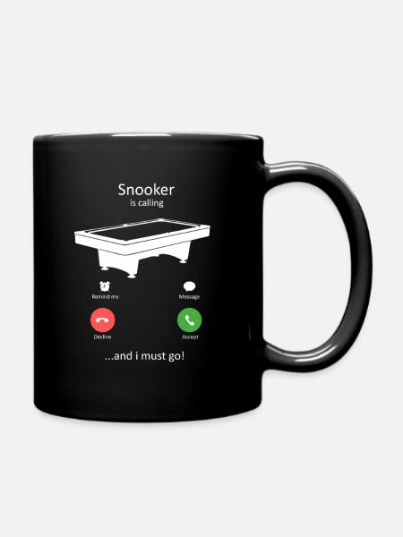 Le snooker appelle - Mug uni - noir