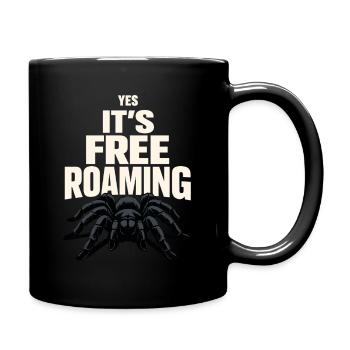 Tarantel Tarantel Halter Spinnenbesitzer - Tasse einfarbig - Schwarz - Rechts