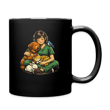 Veterinarian Veterinarian - Full Colour Mug - black - Right