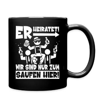 Bachelor Party T-Shirt Men Bachelor Party Shirts - Full Colour Mug - black - Right