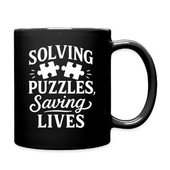 Des enigmes de l’infirmière praticienne médico-légale sauvant des vies - Mug uni - noir - Droite