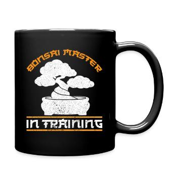 Maître Bonsaï en formation Conception de jardiniers zen - Mug uni - noir - Droite