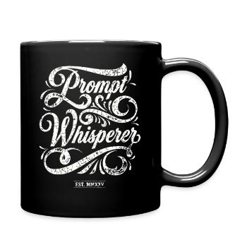 Prompt Whisperer  - Tasse einfarbig - Schwarz - Rechts