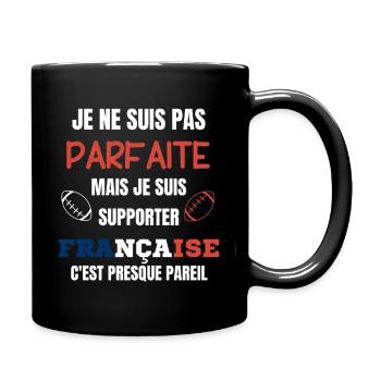 French Rugby Supporter Humor - Full Colour Mug - black - Right