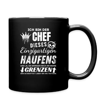 Chef dieses einzigartigen Haufens Chef Geschenke - Mug uni - noir - Droite