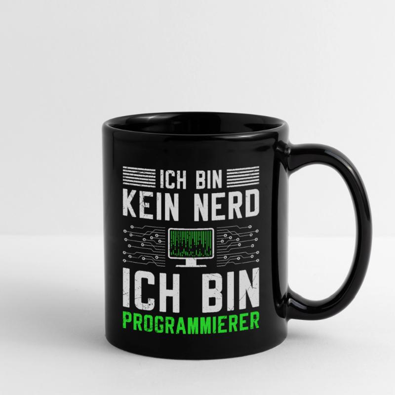 Computer ICH BIN KEIN NERD ICH BIN PROGRAMMIERER Tasse einfarbig