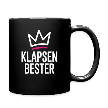 Slap Best Crazy Madhouse Office Saying - Full Colour Mug - black - Right