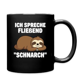 Cadeau drôle de paresseux pour un lendemain - Mug uni - noir - Droite