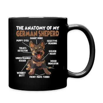 Propriétaire de berger allemand T Berger - Mug uni - noir - Droite