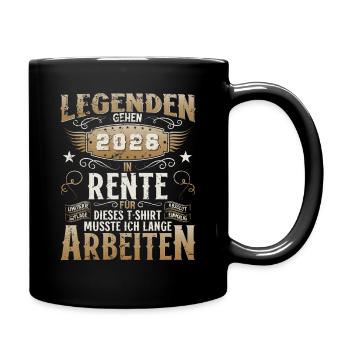 Pension 2026 Gift Man Retired Retirement Funny - Full Colour Mug - black - Right